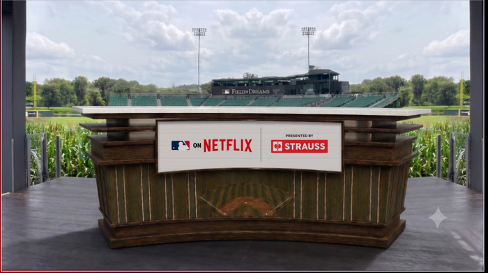STRAUSS ist Presenting Partner von „MLB at Field of Dreams“ auf Netflix. Foto: STRAUSS
