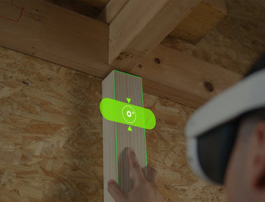 Die Kombination der Brille Meta Quest und der Applikation ermöglicht es im ersten Release, virtuell im Raum zu messen, zu nivellieren, Flächenmaße zu berechnen oder Formen zu übertragen, ohne weitere analoge Werkzeuge zu benötigen.